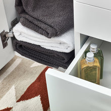 Load image into Gallery viewer, Fresca Lucera 36&quot; White Wall Hung Undermount Sink Modern Bathroom Vanity w/ Medicine Cabinet - Right Version- Fresca