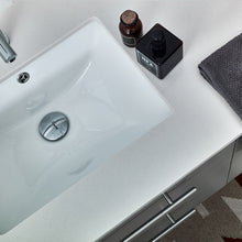 Load image into Gallery viewer, Fresca Lucera 42" Gray Wall Hung Undermount Sink Modern Bathroom Vanity w/ Medicine Cabinet- Fresca