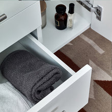 Load image into Gallery viewer, Fresca Lucera 42" White Wall Hung Undermount Sink Modern Bathroom Vanity w/ Medicine Cabinet- Fresca