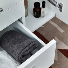 Load image into Gallery viewer, Fresca Lucera 42" White Wall Hung Vessel Sink Modern Bathroom Vanity w/ Medicine Cabinet- Fresca