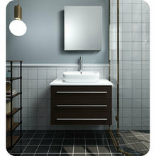 Load image into Gallery viewer, Fresca FVN6183ES-VSL Modello 32&quot; Espresso Wall Hung Modern Bathroom Vanity with Medicine Cabinet- Fresca