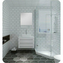 Load image into Gallery viewer, Fresca FVN6183WH-VSL Modello 32&quot; White Wall Hung Modern Bathroom Vanity with Medicine Cabinet- Fresca