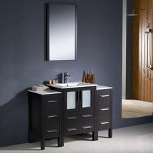 Load image into Gallery viewer, Fresca Torino 48&quot; Espresso Modern Bathroom Vanity w/ 2 Side Cabinets &amp; Integrated Sink- Fresca