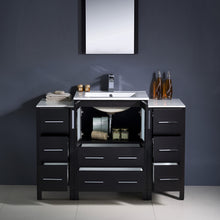 Load image into Gallery viewer, Fresca Torino 48&quot; Espresso Modern Bathroom Vanity w/ 2 Side Cabinets &amp; Integrated Sink- Fresca