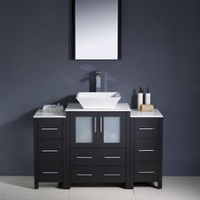 Load image into Gallery viewer, Fresca Torino 48&quot; Espresso Modern Bathroom Vanity w/ 2 Side Cabinets &amp; Vessel Sink- Fresca