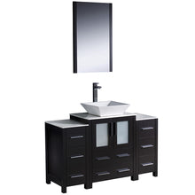 Load image into Gallery viewer, Fresca Torino 48&quot; Espresso Modern Bathroom Vanity w/ 2 Side Cabinets &amp; Vessel Sink- Fresca