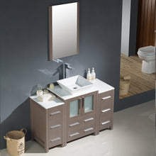 Load image into Gallery viewer, Fresca Torino 48&quot; Gray Oak Modern Bathroom Vanity w/ 2 Side Cabinets &amp; Vessel Sink- Fresca