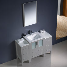 Load image into Gallery viewer, Fresca Torino 48&quot; Gray Modern Bathroom Vanity w/ 2 Side Cabinets &amp; Integrated Sink- Fresca