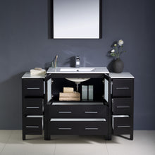 Load image into Gallery viewer, Fresca Torino 54&quot; Espresso Modern Bathroom Vanity w/ 2 Side Cabinets &amp; Integrated Sink- Fresca