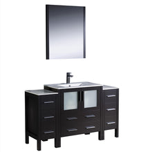 Load image into Gallery viewer, Fresca Torino 54&quot; Espresso Modern Bathroom Vanity w/ 2 Side Cabinets &amp; Integrated Sink- Fresca