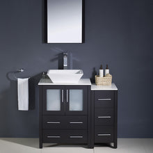 Load image into Gallery viewer, Fresca Torino 36&quot; Espresso Modern Bathroom Vanity w/ Side Cabinet &amp; Vessel Sink- Fresca