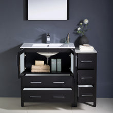 Load image into Gallery viewer, Fresca Torino 42" Espresso Modern Bathroom Vanity w/ Side Cabinet &amp; Integrated Sink- Fresca