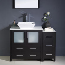 Load image into Gallery viewer, Fresca Torino 42" Espresso Modern Bathroom Vanity w/ Side Cabinet &amp; Vessel Sink- Fresca
