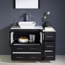 Load image into Gallery viewer, Fresca Torino 42" Espresso Modern Bathroom Vanity w/ Side Cabinet &amp; Vessel Sink- Fresca
