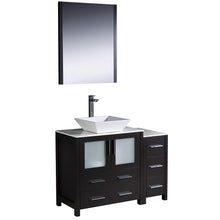 Load image into Gallery viewer, Fresca Torino 42" Espresso Modern Bathroom Vanity w/ Side Cabinet &amp; Vessel Sink- Fresca