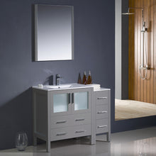 Load image into Gallery viewer, Fresca Torino 42" Gray Modern Bathroom Vanity w/ Side Cabinet &amp; Integrated Sink- Fresca