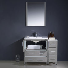 Load image into Gallery viewer, Fresca Torino 42" Gray Modern Bathroom Vanity w/ Side Cabinet &amp; Integrated Sink- Fresca