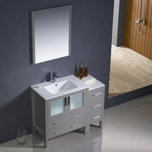 Load image into Gallery viewer, Fresca Torino 42" Gray Modern Bathroom Vanity w/ Side Cabinet &amp; Integrated Sink- Fresca