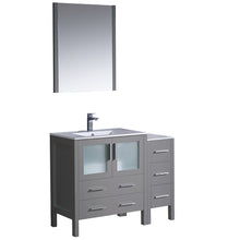 Load image into Gallery viewer, Fresca Torino 42" Gray Modern Bathroom Vanity w/ Side Cabinet &amp; Integrated Sink- Fresca