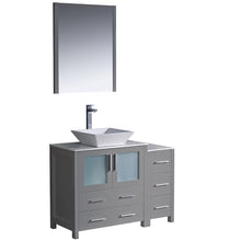 Load image into Gallery viewer, Fresca Torino 42" Gray Modern Bathroom Vanity w/ Side Cabinet &amp; Vessel Sink- Fresca
