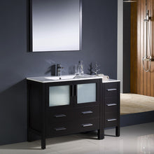 Load image into Gallery viewer, Fresca Torino 48&quot; Espresso Modern Bathroom Vanity w/ Side Cabinet &amp; Integrated Sink- Fresca