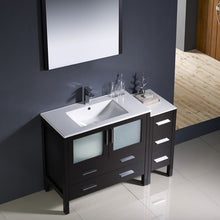 Load image into Gallery viewer, Fresca Torino 48&quot; Espresso Modern Bathroom Vanity w/ Side Cabinet &amp; Integrated Sink- Fresca