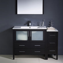 Load image into Gallery viewer, Fresca Torino 48&quot; Espresso Modern Bathroom Vanity w/ Side Cabinet &amp; Integrated Sink- Fresca
