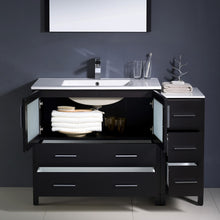 Load image into Gallery viewer, Fresca Torino 48&quot; Espresso Modern Bathroom Vanity w/ Side Cabinet &amp; Integrated Sink- Fresca