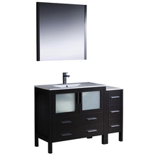 Load image into Gallery viewer, Fresca Torino 48&quot; Espresso Modern Bathroom Vanity w/ Side Cabinet &amp; Integrated Sink- Fresca