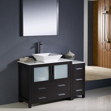 Load image into Gallery viewer, Fresca Torino 48&quot; Espresso Modern Bathroom Vanity w/ Side Cabinet &amp; Vessel Sink- Fresca