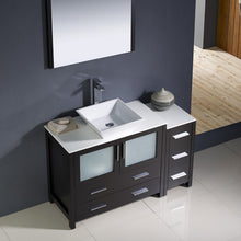 Load image into Gallery viewer, Fresca Torino 48&quot; Espresso Modern Bathroom Vanity w/ Side Cabinet &amp; Vessel Sink- Fresca
