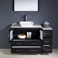 Load image into Gallery viewer, Fresca Torino 48&quot; Espresso Modern Bathroom Vanity w/ Side Cabinet &amp; Vessel Sink- Fresca