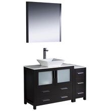 Load image into Gallery viewer, Fresca Torino 48&quot; Espresso Modern Bathroom Vanity w/ Side Cabinet &amp; Vessel Sink- Fresca