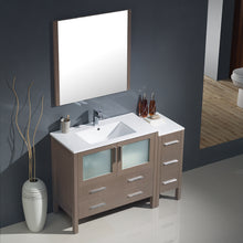 Load image into Gallery viewer, Fresca Torino 48&quot; Gray Oak Modern Bathroom Vanity w/ Side Cabinet &amp; Integrated Sink- Fresca