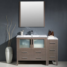 Load image into Gallery viewer, Fresca Torino 48&quot; Gray Oak Modern Bathroom Vanity w/ Side Cabinet &amp; Integrated Sink- Fresca