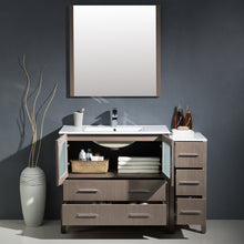 Load image into Gallery viewer, Fresca Torino 48&quot; Gray Oak Modern Bathroom Vanity w/ Side Cabinet &amp; Integrated Sink- Fresca
