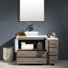 Load image into Gallery viewer, Fresca Torino 48&quot; Gray Oak Modern Bathroom Vanity w/ Side Cabinet &amp; Vessel Sink- Fresca