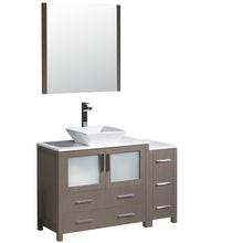 Load image into Gallery viewer, Fresca Torino 48&quot; Gray Oak Modern Bathroom Vanity w/ Side Cabinet &amp; Vessel Sink- Fresca