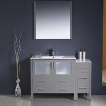 Load image into Gallery viewer, Fresca Torino 48&quot; Gray Modern Bathroom Vanity w/ Side Cabinet &amp; Integrated Sink- Fresca