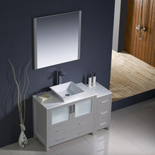 Load image into Gallery viewer, Fresca Torino 48&quot; Gray Modern Bathroom Vanity w/ Side Cabinet &amp; Vessel Sink- Fresca