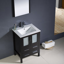 Load image into Gallery viewer, Fresca Torino 24&quot; Espresso Modern Bathroom Vanity w/ Integrated Sink- Fresca