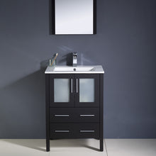 Load image into Gallery viewer, Fresca Torino 24&quot; Espresso Modern Bathroom Vanity w/ Integrated Sink- Fresca