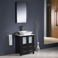 Load image into Gallery viewer, Fresca Torino 24&quot; Espresso Modern Bathroom Vanity w/ Vessel Sink- Fresca