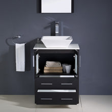 Load image into Gallery viewer, Fresca Torino 24&quot; Espresso Modern Bathroom Vanity w/ Vessel Sink- Fresca