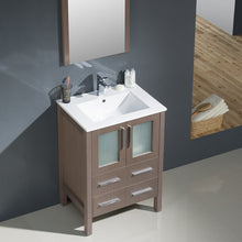 Load image into Gallery viewer, Fresca Torino 24&quot; Gray Oak Modern Bathroom Vanity w/ Integrated Sink- Fresca