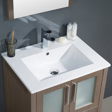 Load image into Gallery viewer, Fresca Torino 24&quot; Gray Oak Modern Bathroom Vanity w/ Integrated Sink- Fresca