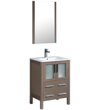 Load image into Gallery viewer, Fresca Torino 24&quot; Gray Oak Modern Bathroom Vanity w/ Integrated Sink- Fresca