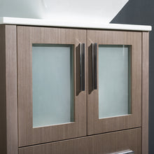Load image into Gallery viewer, Fresca Torino 24&quot; Gray Oak Modern Bathroom Vanity w/ Vessel Sink- Fresca