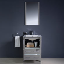 Load image into Gallery viewer, Fresca Torino 24&quot; Gray Modern Bathroom Vanity w/ Integrated Sink- Fresca