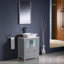Load image into Gallery viewer, Fresca Torino 24&quot; Gray Modern Bathroom Vanity w/ Vessel Sink- Fresca